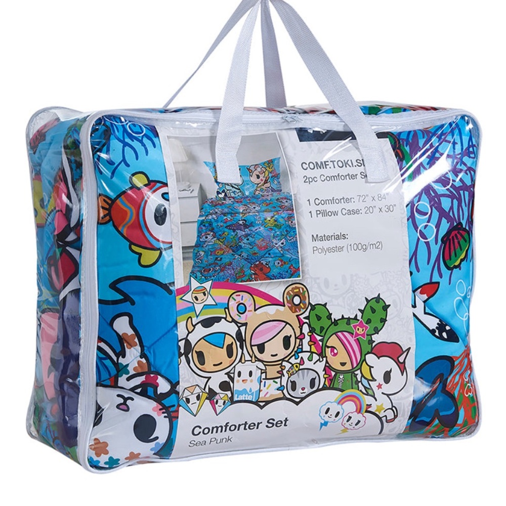 New Tokidoki Comforter set featuring your favorite Sea Punk friends!